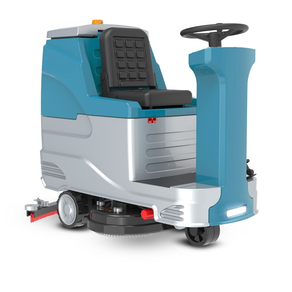 Fregadora de suelos industrial de conductor sentado con ancho de 1020mm y depósito de 120 litros para parkings y grandes almacenes