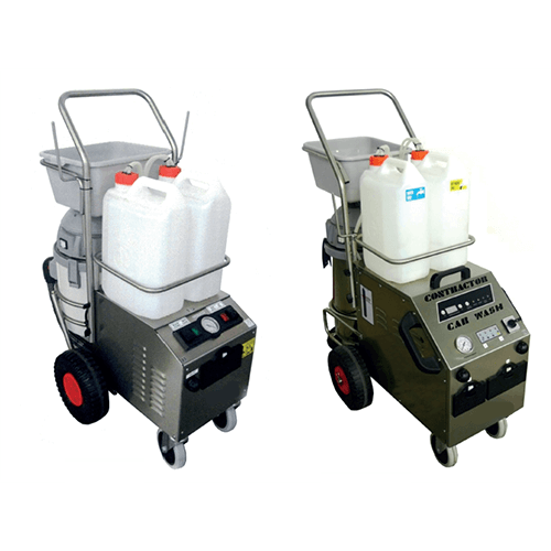 Generador de vapor profesional de 3300W con 9 bar de presión y capacidad de 31 litros para desinfección industrial.