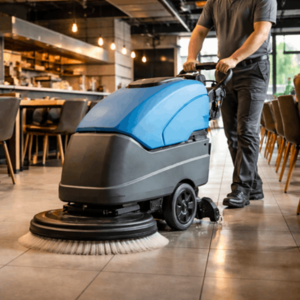 Máquina-de-limpieza-para-hostelería-en-restaurante
